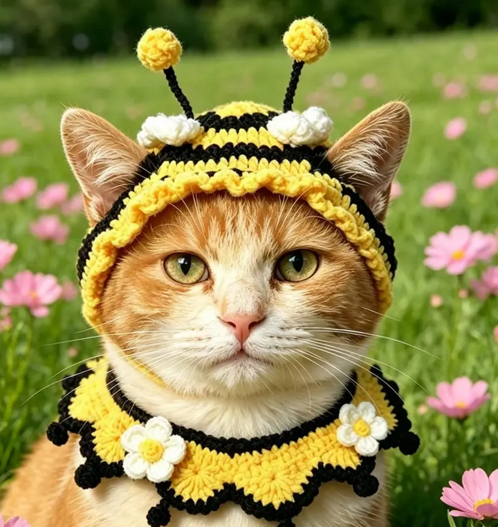 Crochet Strawberry Cat Hat Pattern | HoldBalance
