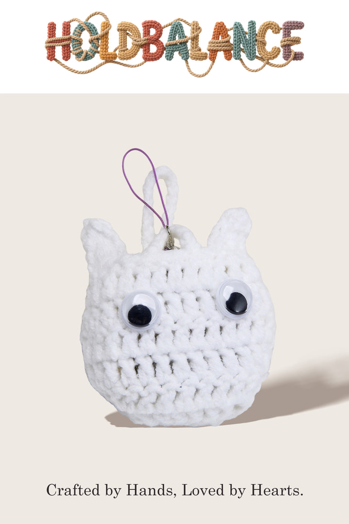 Crochet Earphone Pouch – Cute | Eco-Friendly | White