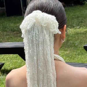 Wholesale Handmade Crochet Lace Wedding Veil - Vintage Bohemian Long Bridal Headpiece for Studios & Boutiques