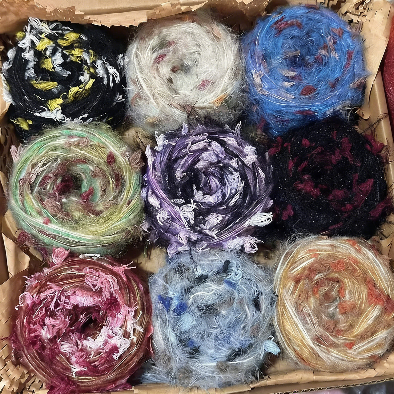 light-colored-mohair-mystery-box-hand-dyed-yarn-dopamine-inducing-diy-supplies-clearance-sale-gift-for-makers