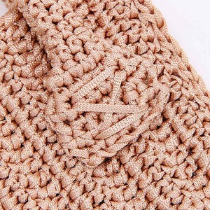 Natural Fashion Tote - Handmade Crochet - Holdbalance