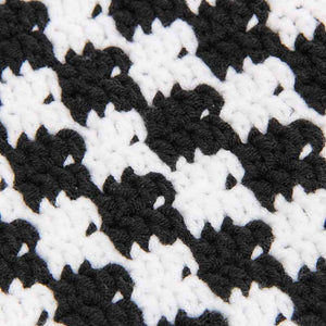 Handcrafted Shoulder Bag - Black & White Checkerboard - Holdbalance