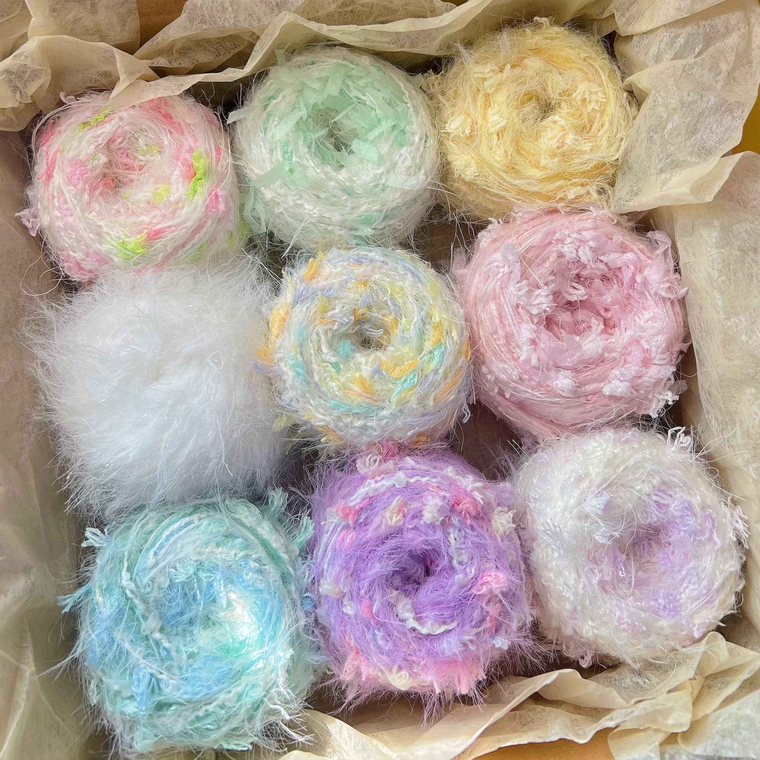 hand-dyed-yarn-mystery-box-clearance-sale-featuring-hand-dyed-yarn-hair-ties-knitting-and-crochet-yarns-and-mohair-yarn