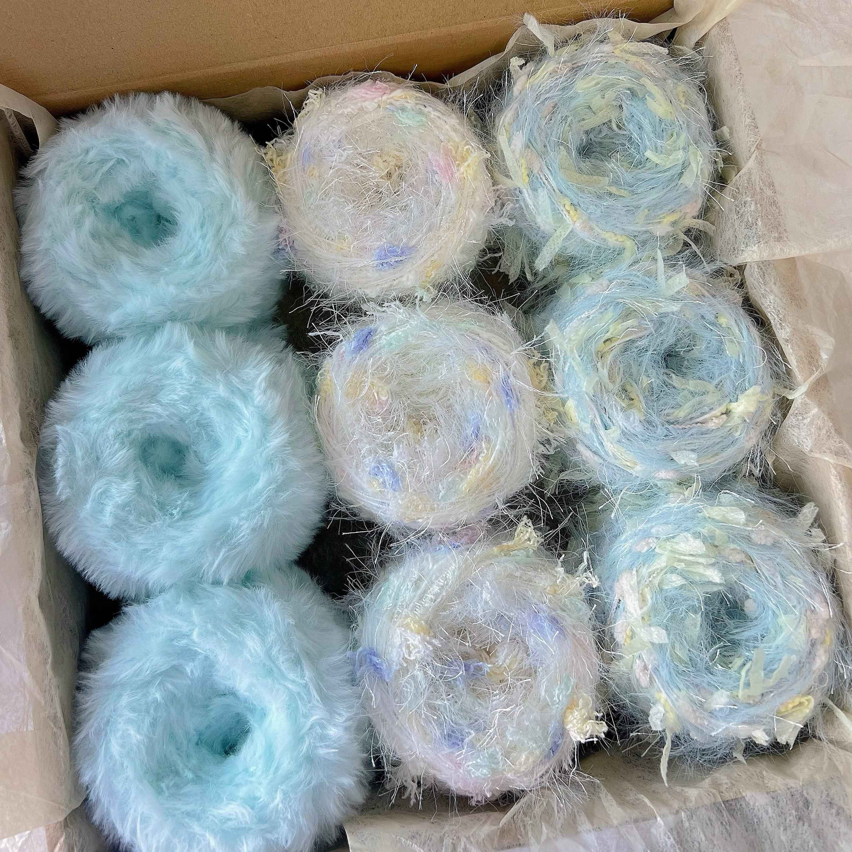 hand-dyed-yarn-mystery-box-clearance-sale-featuring-hand-dyed-yarn-hair-ties-knitting-and-crochet-yarns-and-mohair-yarn
