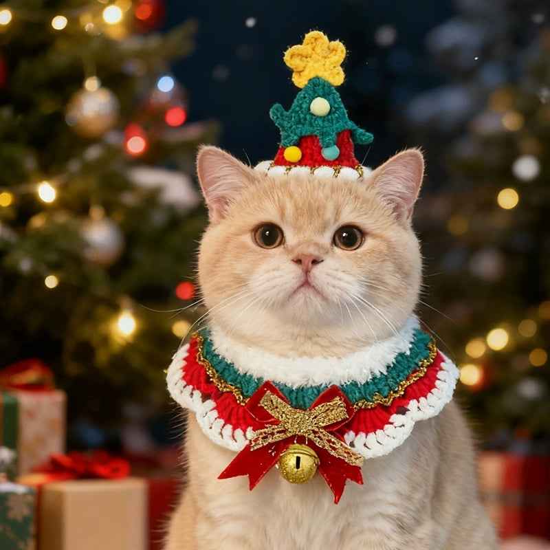 christmas-cat-costume-set-knitted-collar-tree-hat-for-pets