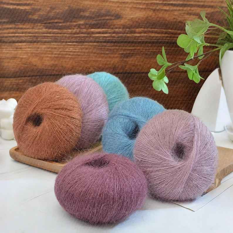 rainbow-mohair-kid-silk-lace-yarn-hand-dyed-solid-color-wool-yarn-knitting-yarn