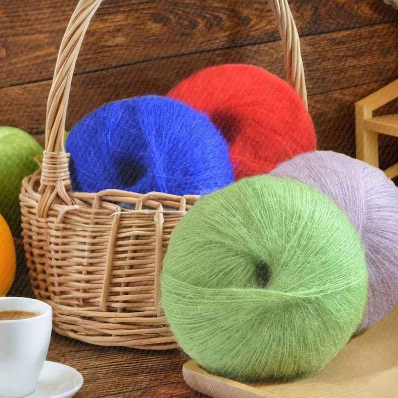 rainbow-mohair-kid-silk-lace-yarn-hand-dyed-solid-color-wool-yarn-knitting-yarn