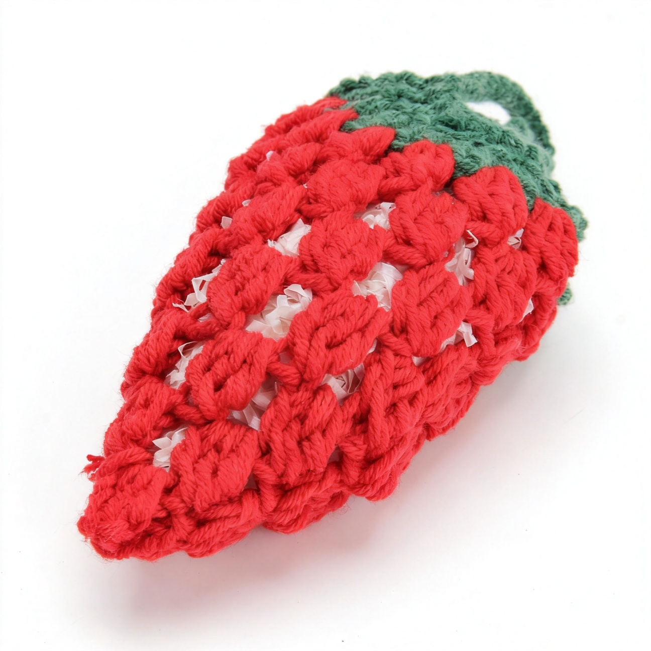 handcrafted-strawberry-crochet-pouch-soft-knit-earphone-case-mini-bag-charm